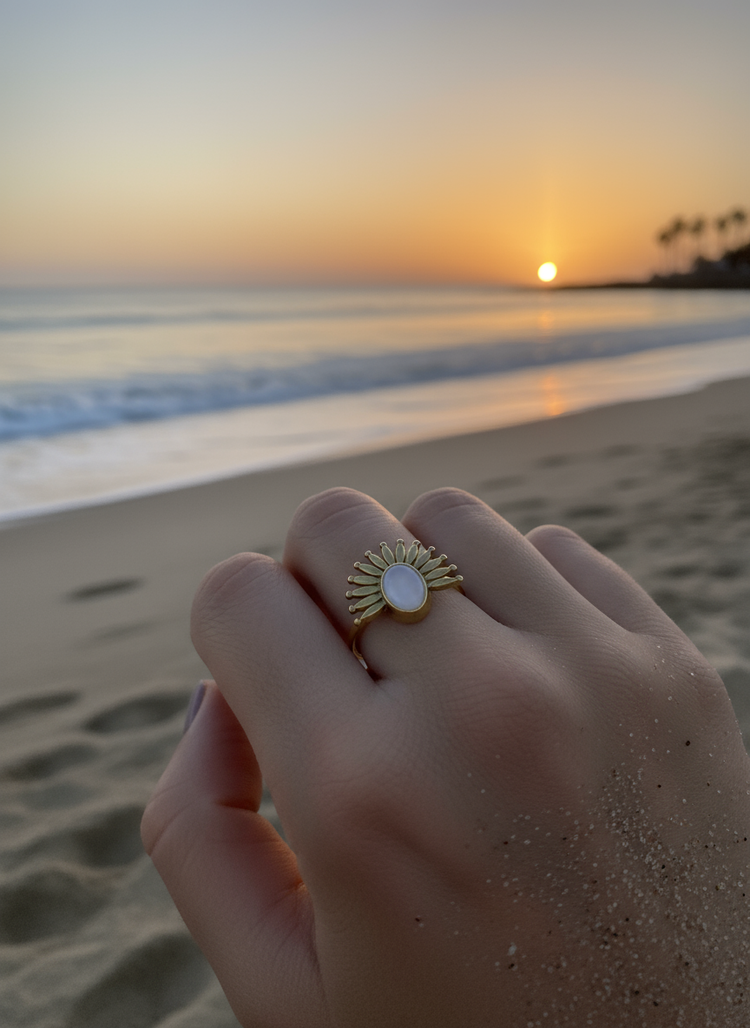 Adjustable Midnight Sun Ring