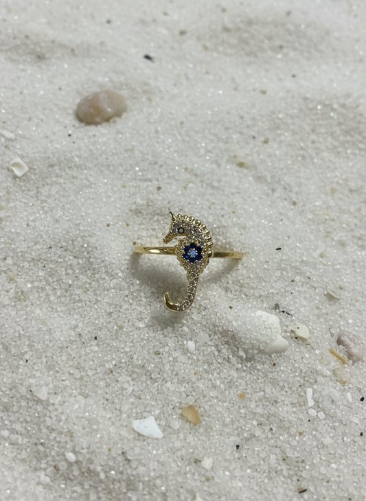 Adjustable Seahorse Ring