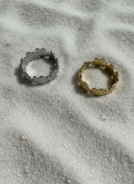 Adjustable Mini Flower Ring