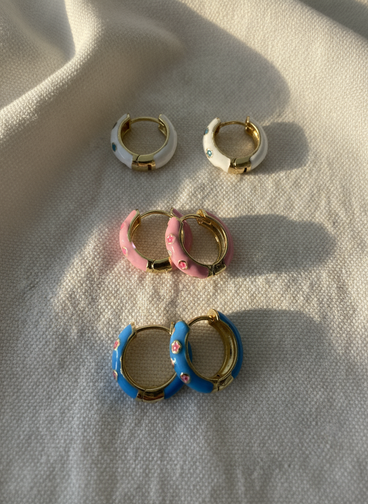 Colored Huggies with Mini Flower Prints