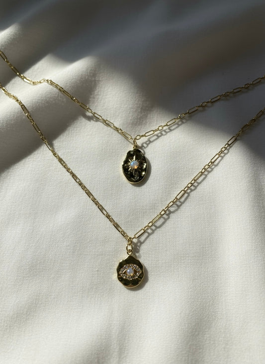 Eclipse Opal Pendant Necklace