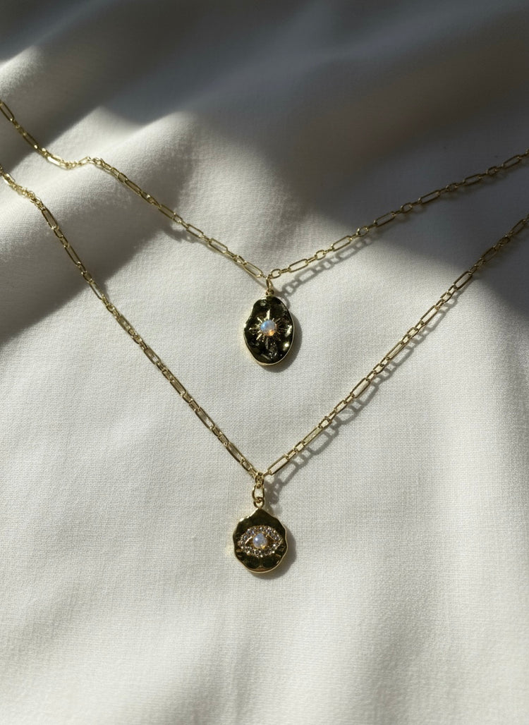 Eclipse Opal Pendant Necklace