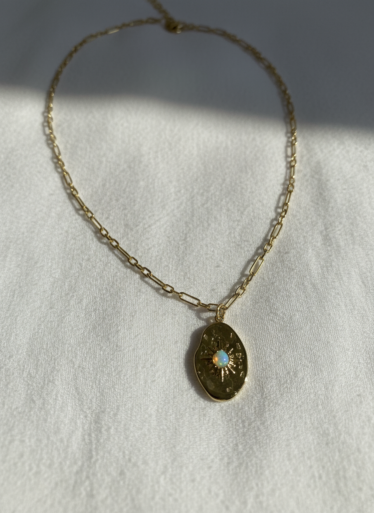 Eclipse Opal Pendant Necklace