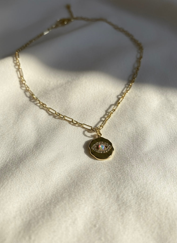 Eclipse Opal Pendant Necklace