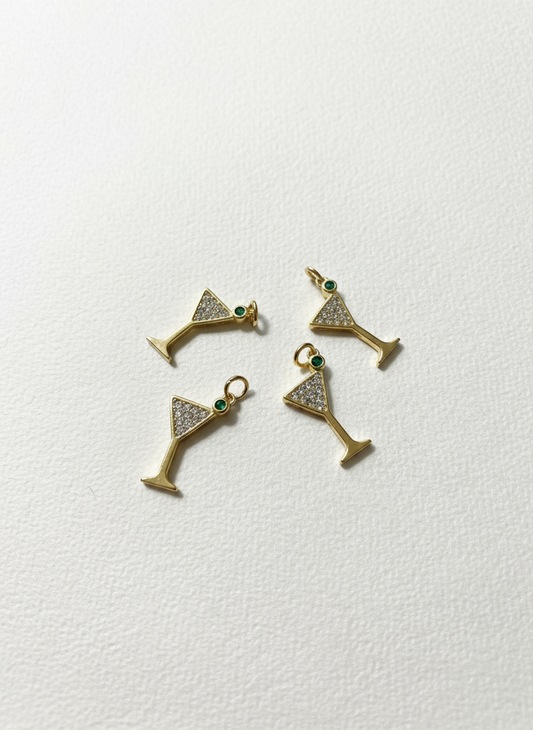 Mini Martini Glass Charm