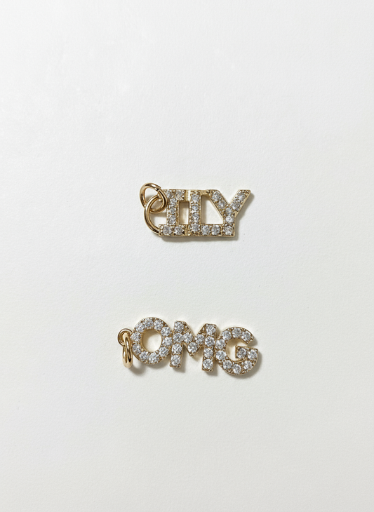 Zirconia Word Charms