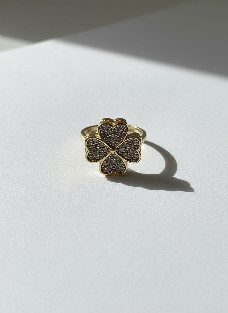 Adjustable Clover Spin Ring