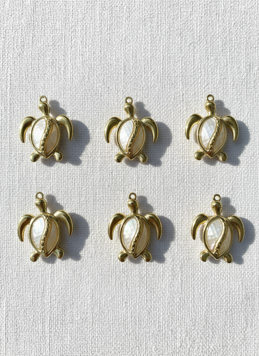 Sea Turtle with Shell Charm