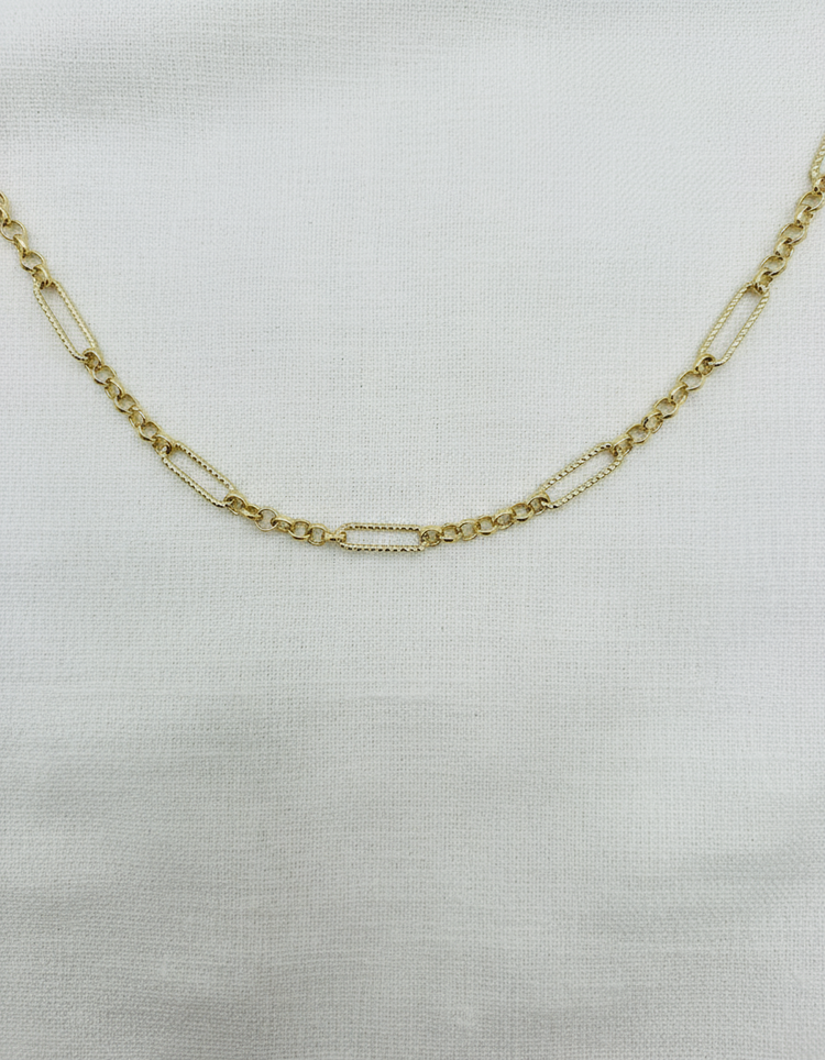 Paperclip with Round Chain