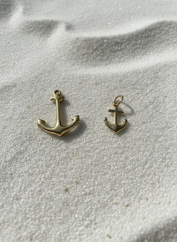 Gold Anchor Charm