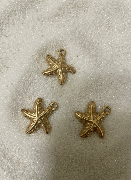 Gold Sea Star Charm