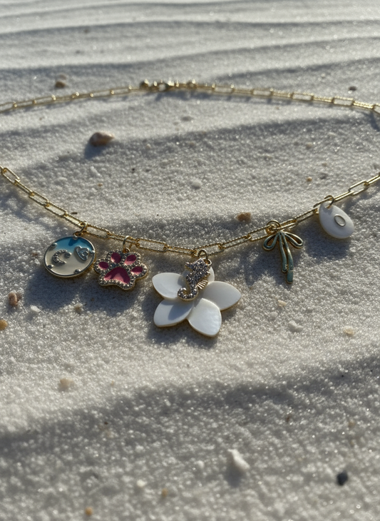 Ocean Whisper Charm Necklace