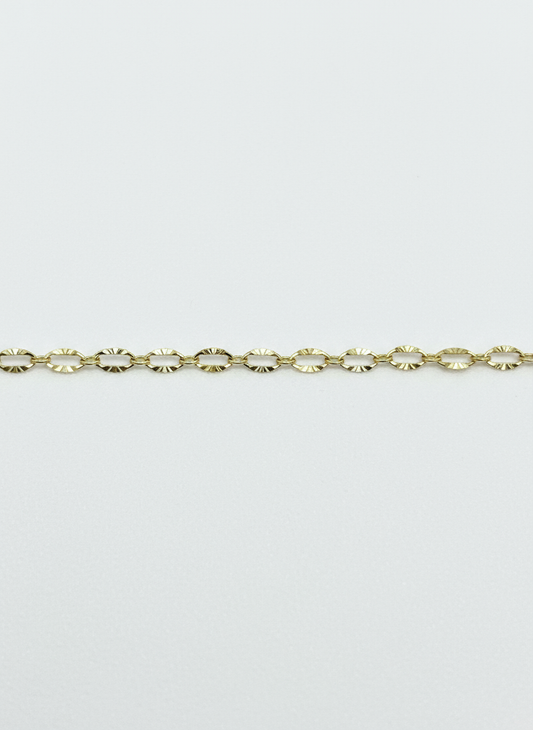 Diamond Cut Oval Chain