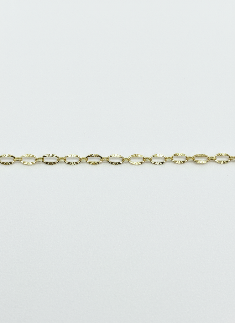Diamond Cut Oval Chain