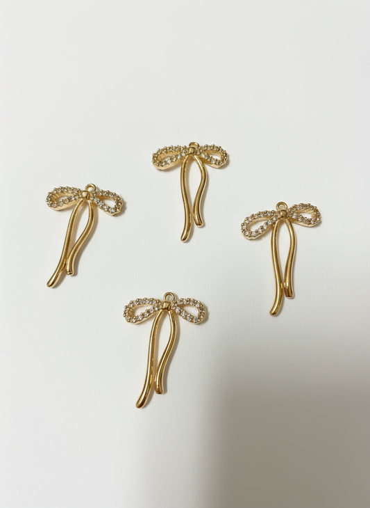 Golden Bow Tie Charm