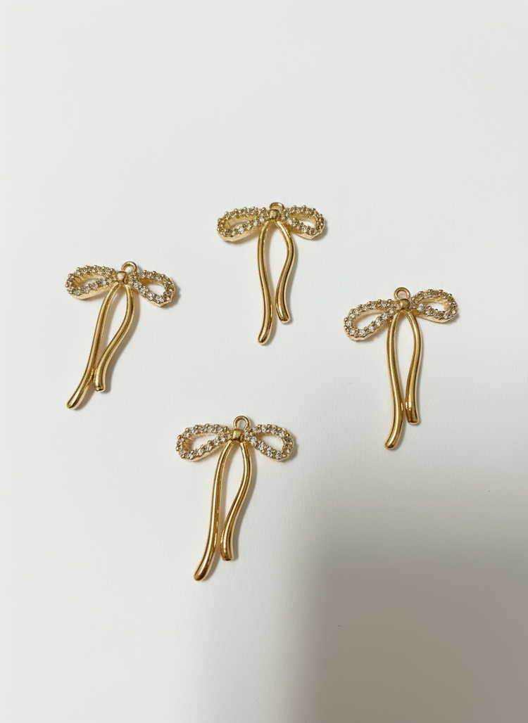 Golden Bow Tie Charm