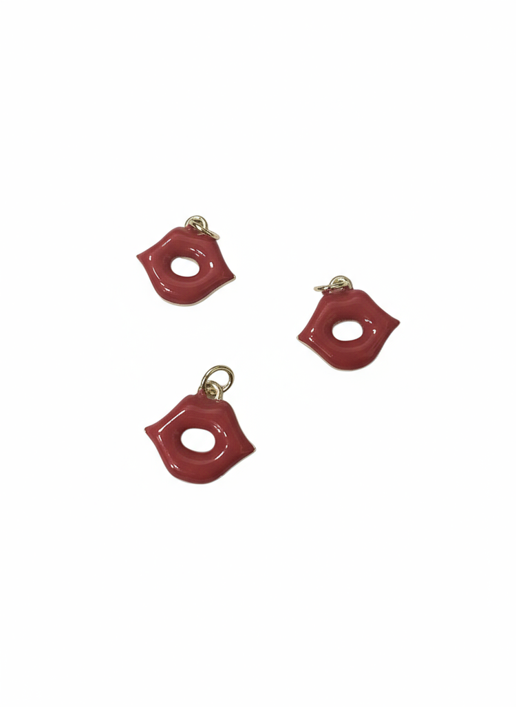 Red Lips Charm